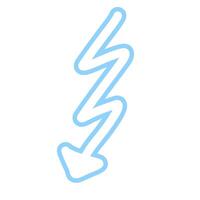 Cute Arrow Hand Drawn Shape vector
