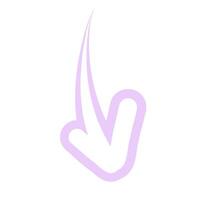 Arrow Doodle Cute Sketch vector
