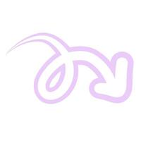 Pastel Arrow Shape Art vector