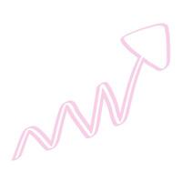 Arrow Outline Doodle Art vector