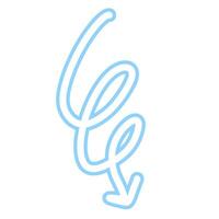 Cute Arrow Outline Art vector