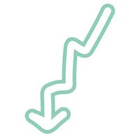 Hand Drawn Colorful Arrow vector