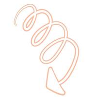 Pastel Arrow Outline Design vector