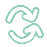Arrow Sketch Pastel Outline vector