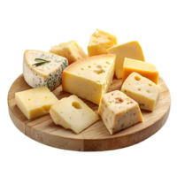 Realistic Parmesan Cheese Wedge With Grated Shavings On Transparent Background png