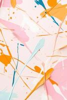 Colorful abstract representation of tangled paths and conflicts in workflows photo