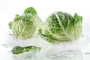 Organic sauerkraut essence captured in high-quality studio setting showcases vibrant colors and textures for visual appeal and culinary inspiration photo
