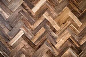 Modern wood design featuring natural patterns and polished grain illuminated by soft, warm lighting in a contemporary environment photo