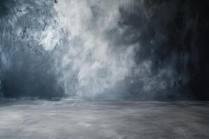 Artistic studio background with brush strokes and realistic lighting for creative projects photo