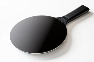 High-quality ping pong paddle isolated on a clean white background with sharp details and realistic lighting photo
