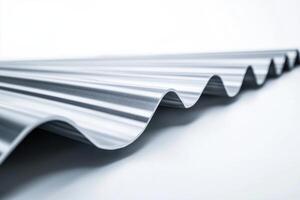 High quality roof sheets isolated on a clean white background showcasing sharp details and realistic lighting photo