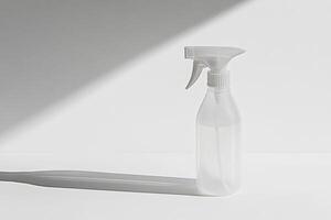 High quality all-purpose cleaner on a clean white background with realistic lighting and sharp details photo
