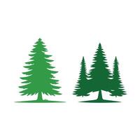Pine trees icon vector