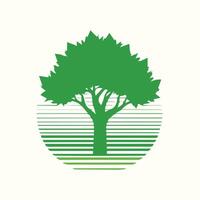 A green tree logo on a white background vector