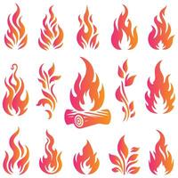 Seamless pattern of fire flames with a warm, fiery design featuring orange and yellow hues, ideal for icons, symbols, and illustrations of heat and burning elements vector