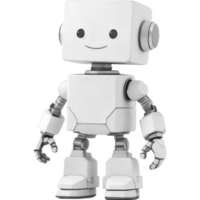 pulcro blanco robot con redondeado caracteristicas png