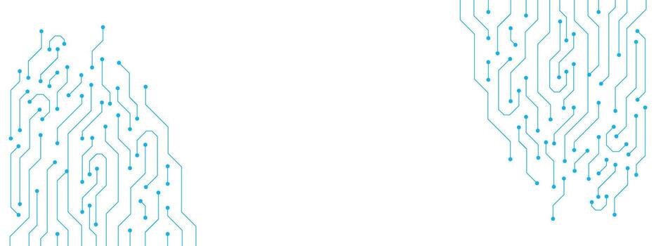 Abstract technology background with circuit board texture. Digital futuristic machine learning design vector