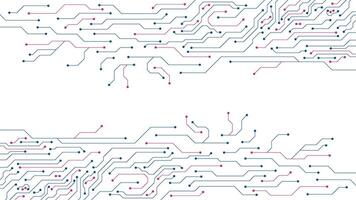 Circuit board technology background. Electronic motherboard and engineering concept vector