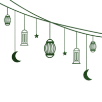 A string of lights with lanterns hanging from it png