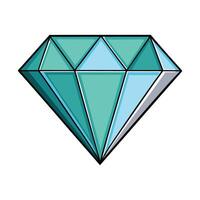 Shiny Green Diamond Gemstone with a Sparkling and Faceted Appearance vector
