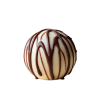Spherical dessert composed of smooth white chocolate. png