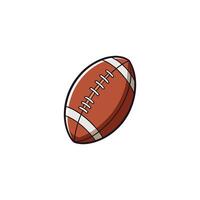 Gridiron Glory Dynamic American Football Illustration on White Background vector