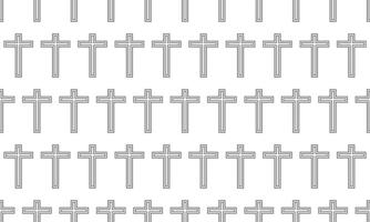 Pattern of crosses symbol vector