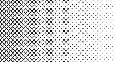 Geometric Pattern with x signs halftone vector