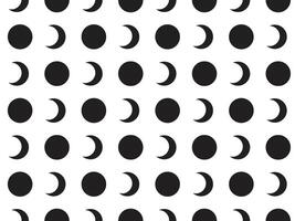 Moon crescent pattern vector
