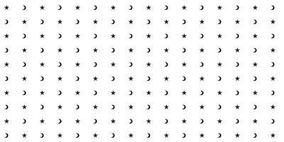 Star and Moon Pattern vector