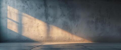 Industrial Textured Wall with Concrete Floor and Soft Lighting photo