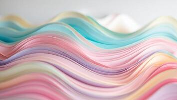 A wavy paper background with many different colors photo