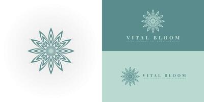 The elegant logo uniquely embodies a sense of natural harmony, making it ideal for businesses in the Health and Wellness sector, particularly those with a holistic or alternative approach. vector