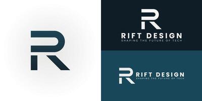 The impactful logo presents a uniquely stylized and boldly minimalist representation of the initials RD, perfectly designed for businesses in the Technology and Software sectors. vector