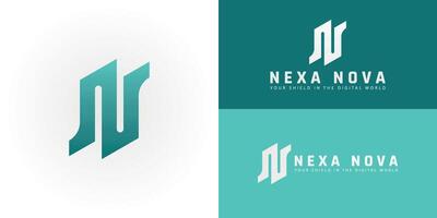 The logo presents a uniquely dynamic and sharp emblem perfectly tailored for businesses in Cybersecurity logo. vector