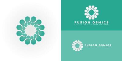 The innovative logo uniquely embodies the initials FO through a dynamic and circular emblem perfectly suited for businesses in the Biotechnology and Medical fields logo. vector