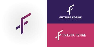 The compelling logo presents a uniquely stylized and powerfully minimalist representation of the initial FF perfectly designed for businesses in the Technology and Software sectors logo. vector