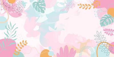 Spring background with beautiful. Colorful banners with autumn leaves. vector