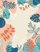 Line art drawing with abstract shape design. vector