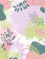 Frame spring background with beautiful. vector