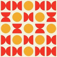 Timeless Bauhaus poster with asymmetrical balance, dynamic spacing, and striking geometric elements vector