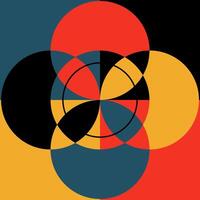 Strong geometric forms, sharp lines, and an innovative Bauhaus aesthetic create a visually compelling poster vector