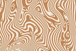 Chocolate and caramel swirl textured pattern. Peanut butter and milk wavy abstract design. Splashes of melted toffee and marble liquid flow of maple syrup. Sweet striped dessert bg. vector