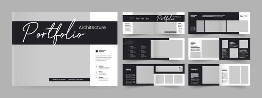 Landscape Portfolio Template Landscape Architecture Portfolio Template Architecture Brochure vector