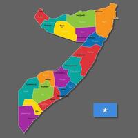 map of Somalia vector