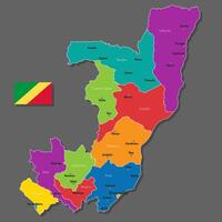 map of Congo vector