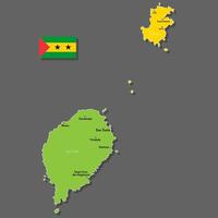 map of Sao Tome and Principe vector