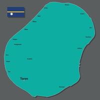 map of Nauru vector