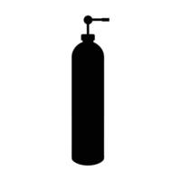 a black and white illustration of a gas cylinder vector