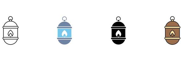 lantern concept line icon. Simple element illustration. vector
